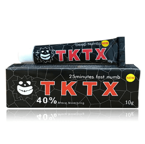 TKTX Tattoo Numbing Cream - Black 40% - Official TKTX Numbing Cream. TKTX Black 40% Numbing Cream: Moderate strength for quick tattoos, touch-ups, and small areas. Genuine TKTX Australia stock.