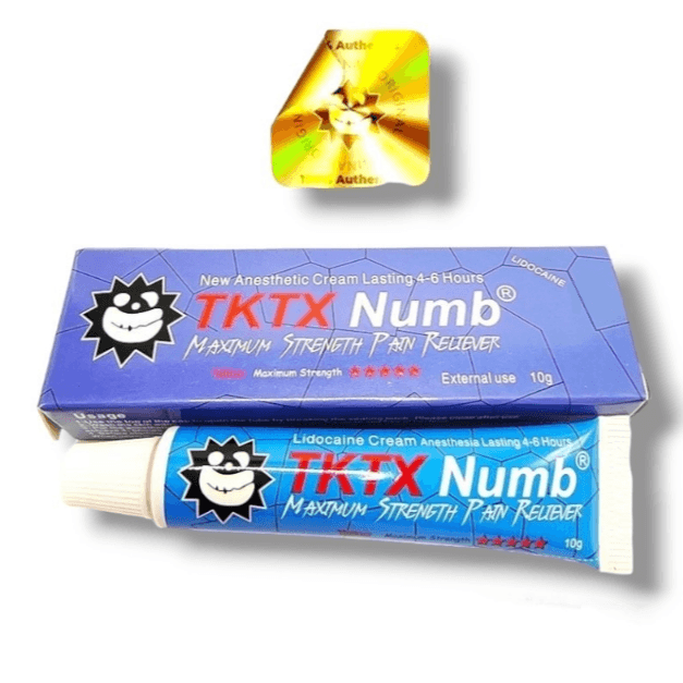 TKTX Tattoo Numbing Cream - Blue Maximum - Official TKTX Numbing Cream. TKTX Blue Maximum Numbing Cream: Advanced 8-hour relief for ribs, chest, or big tattoos. Buy genuine, official TKTX Australia.